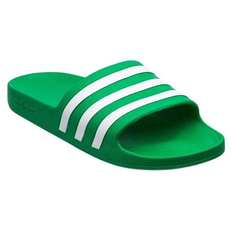 groen wit adidas slippers|adidas bad slippers.